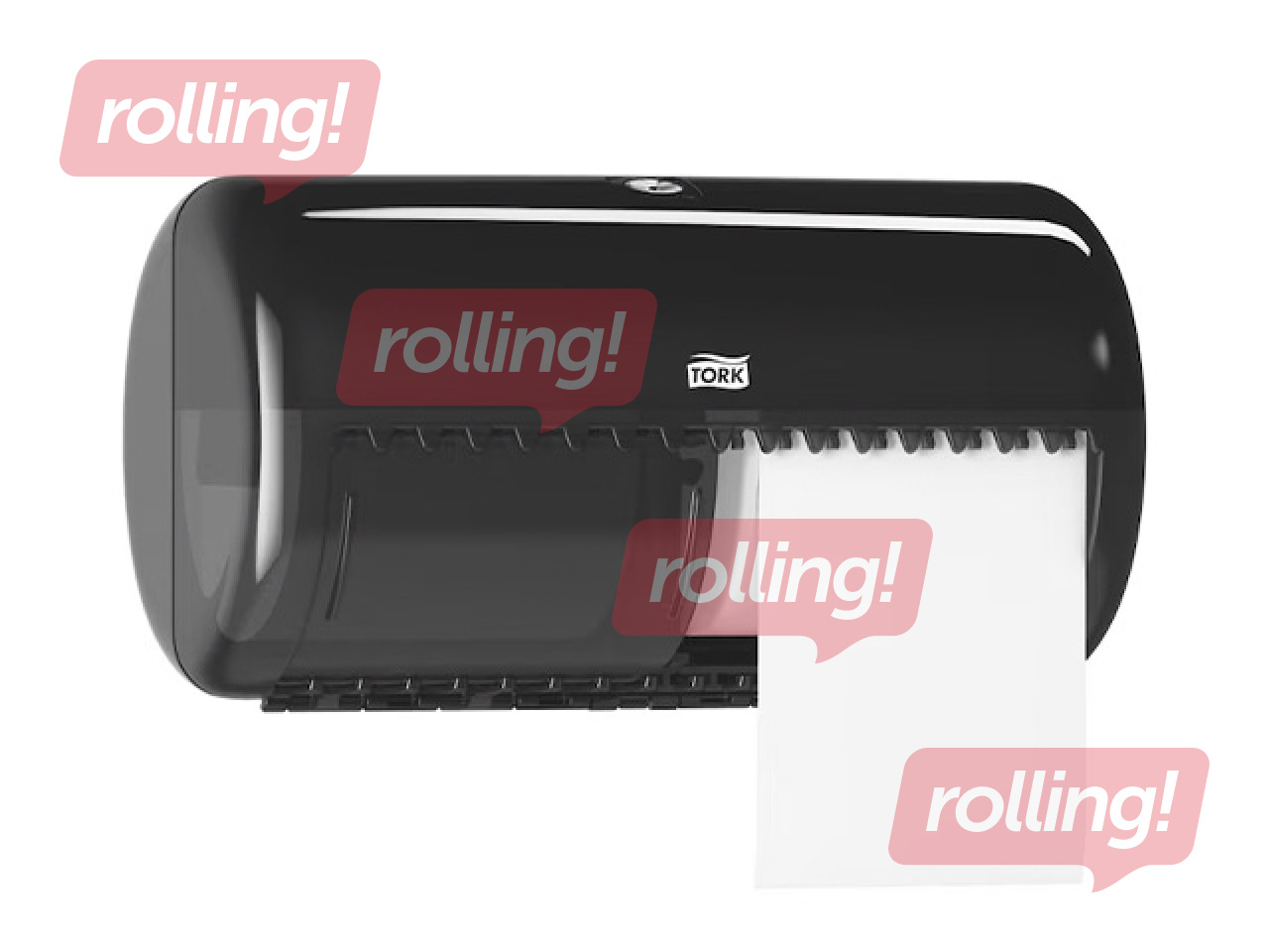 Regular toilet paper holder Tork T4, plastic, black
