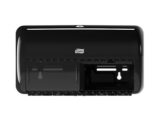 Regular toilet paper holder Tork T4, plastic, black
