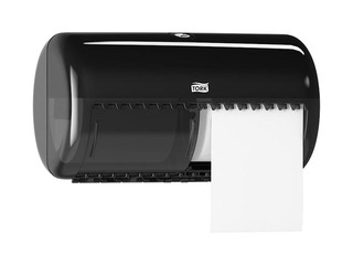 Tavaline tualettpaberihoidja Tork T4, plastik, must