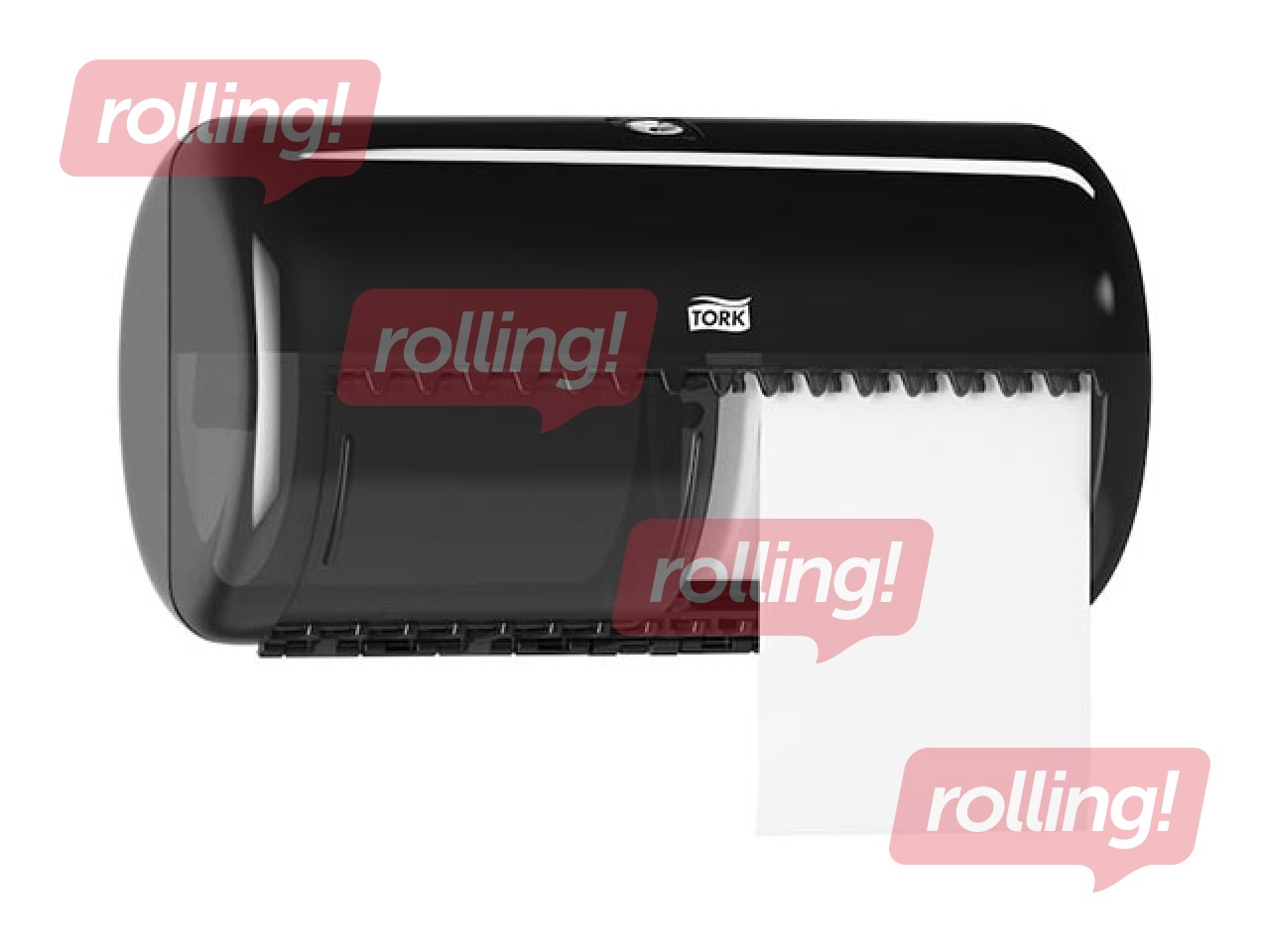 Tavaline tualettpaberihoidja Tork T4, plastik, must