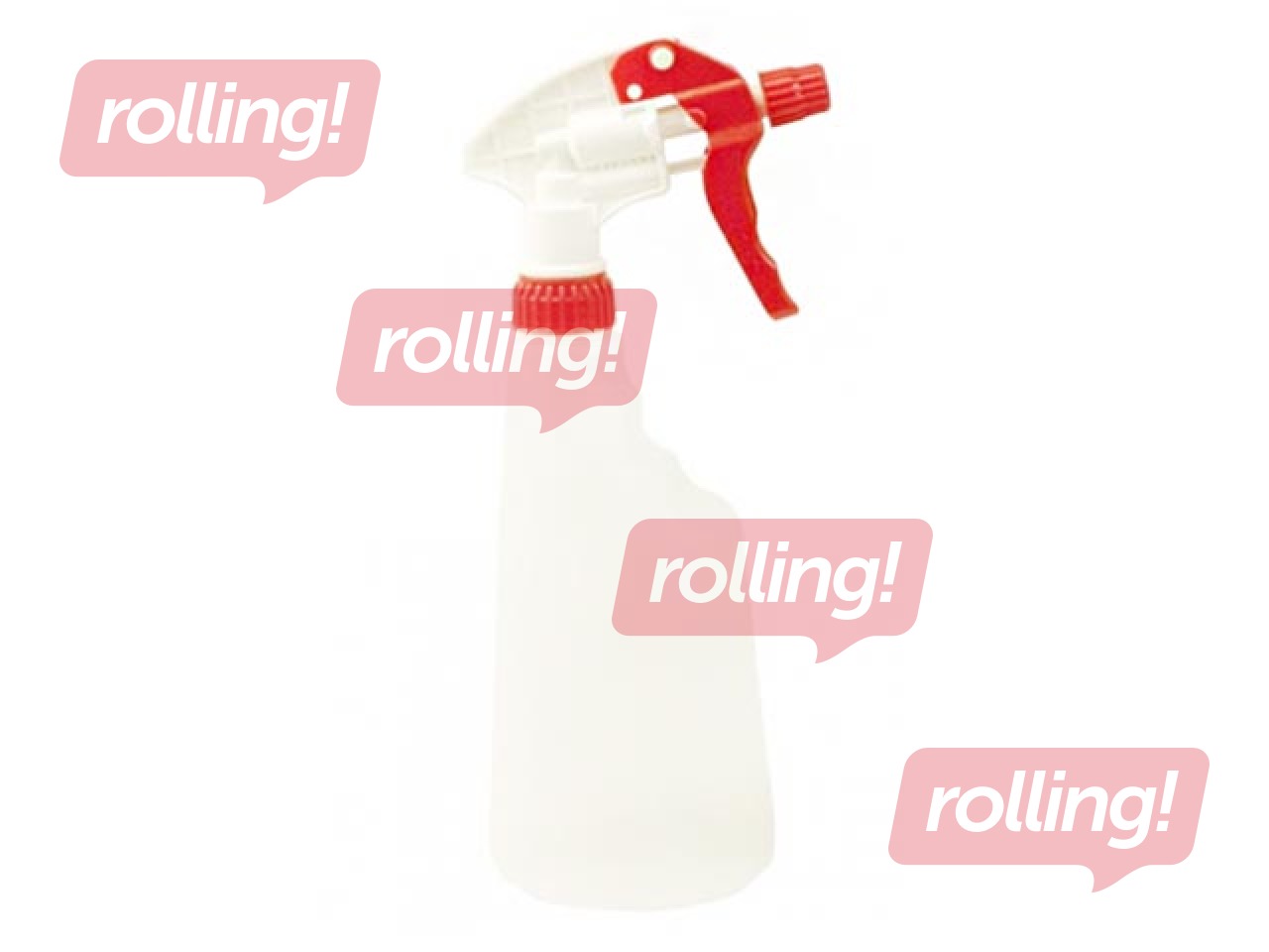 Spray bottle HygienTeknik BASIC, red, 600ml