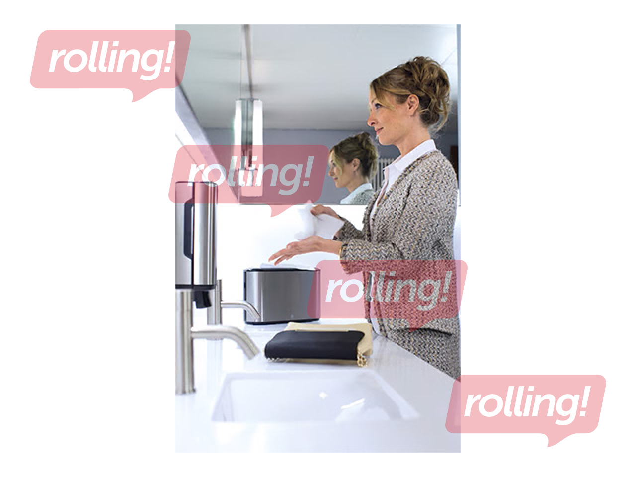 Paberrätikute lehehoidja Tork, Xpress Countertop, Multifold H2, metallist, plastist