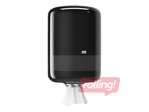 Papīra dvieļu ruļļos turētājs Tork M2, plastikāta, melns