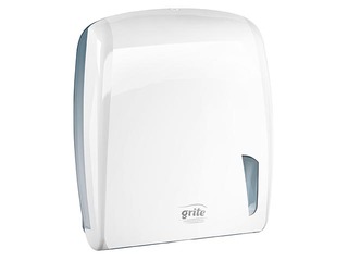 Paper towel holder Grite V-fold, H3, for wide napkins, white