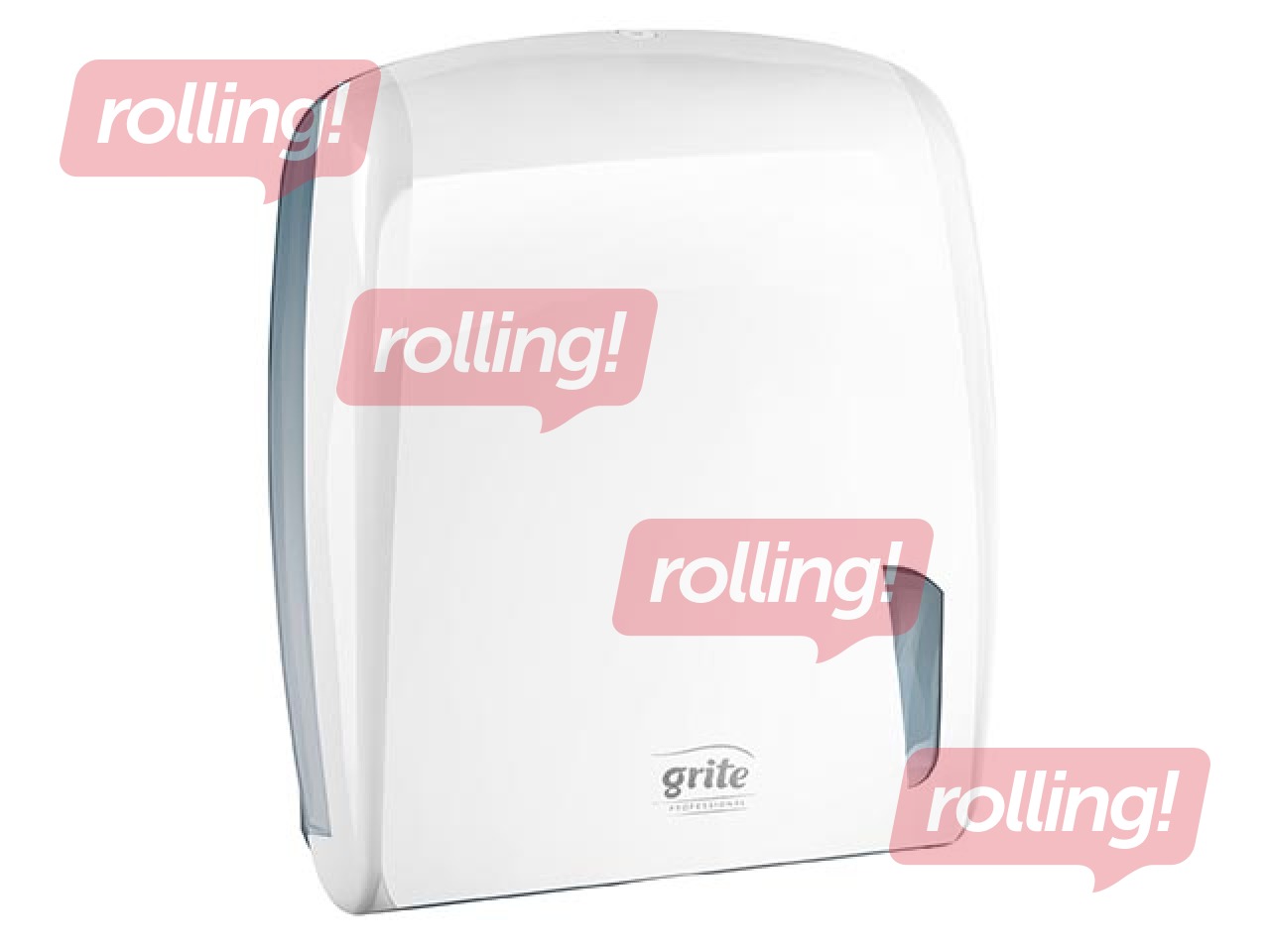 Papīra dvieļu loksnēs turētājs Grite V-fold, H3, platajām salvetēm, balts