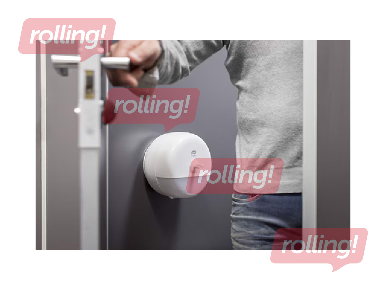 Tualettpaberi hoidik Tork SmartOne Mini T9, plastik, must