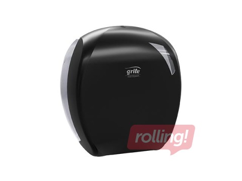Toilet paper holder Grite Mini, plastic, black