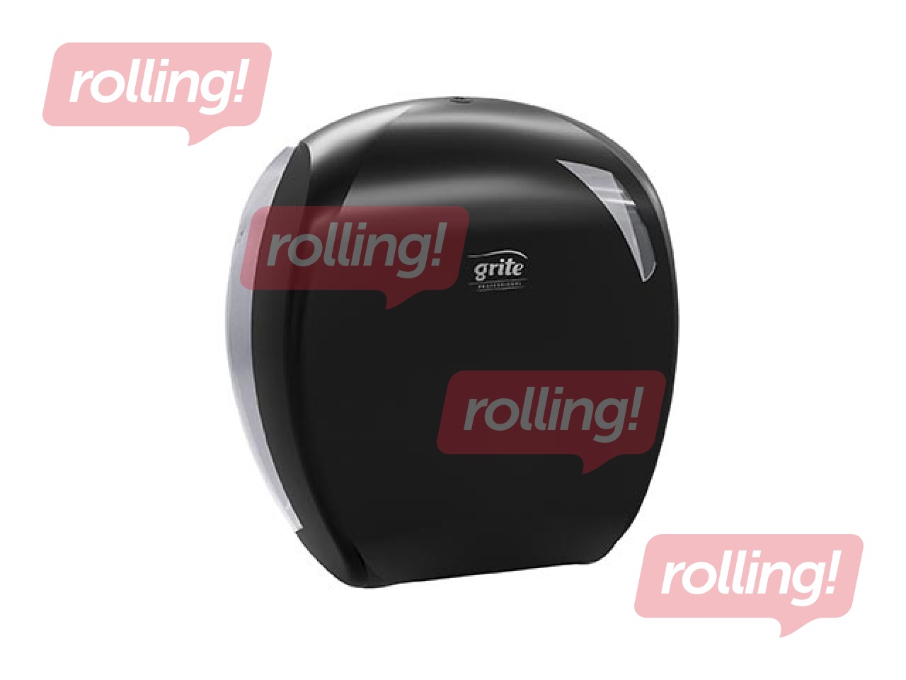 Toilet paper holder Grite Mini, plastic, black