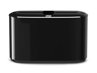 Salvešu turētājs galdam Tork Xpress Countertop Multifold H2, plastikāta, melns
