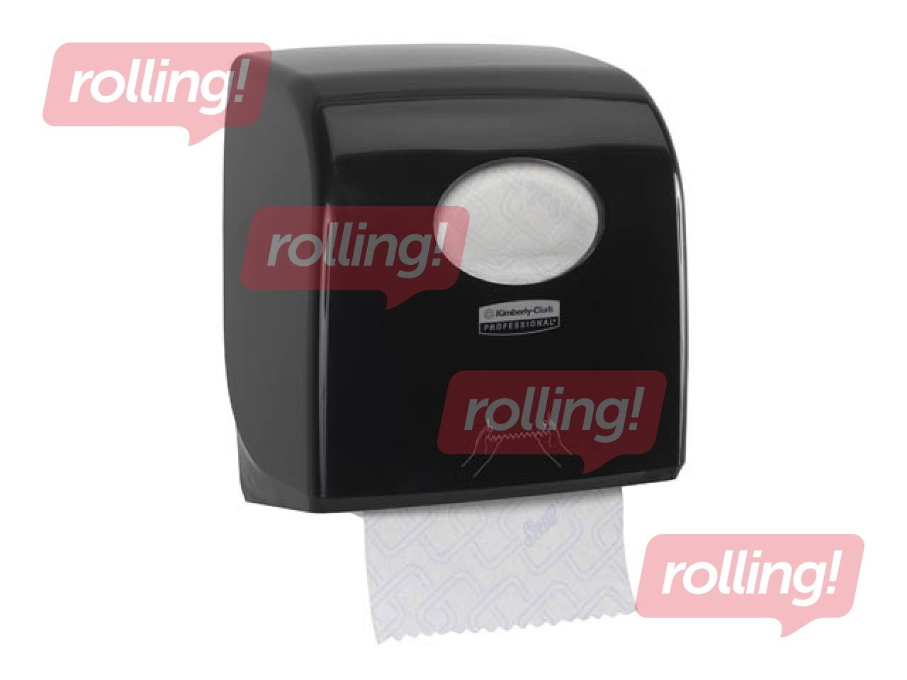 Hand towels dispenser Aquarius, plastic, black