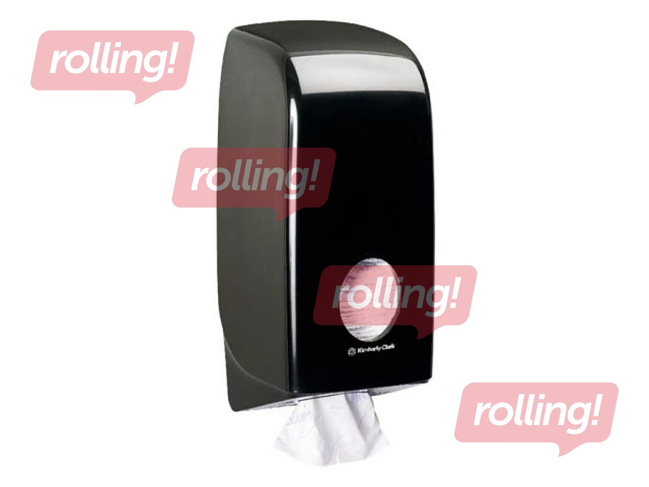 Tualettpaberi hoidik Aquarius, must