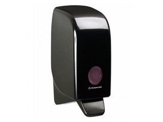 Liquid soap dispenser Aquarius, plastic, black, 1L