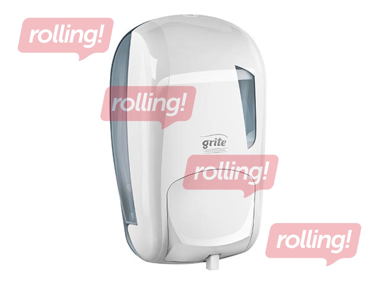 Šķidro ziepju turētājs Grite, plastikāta, balts, 1l