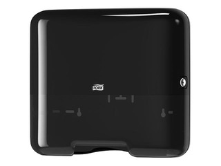 Держатель полотенец для рук Tork Singlefold Mini H3, пластик, черный