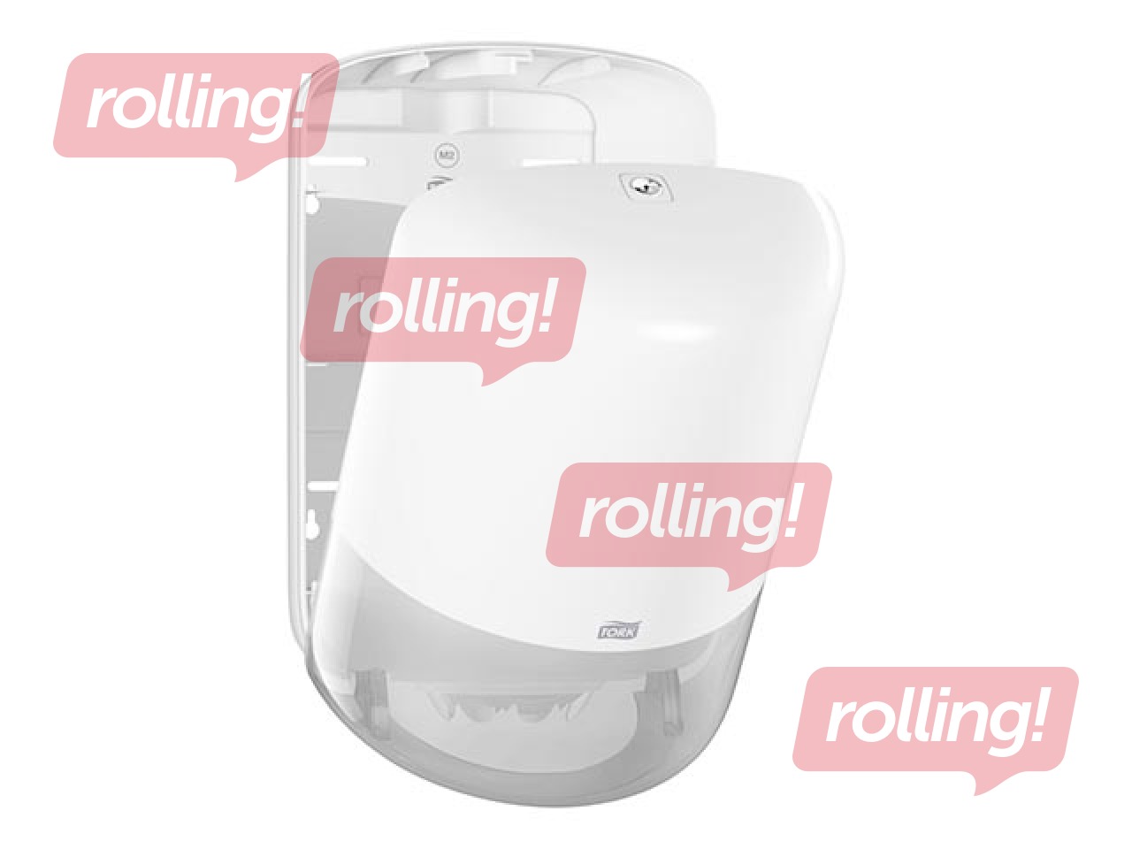 Paper towel roll holder Tork M2, plastic, white