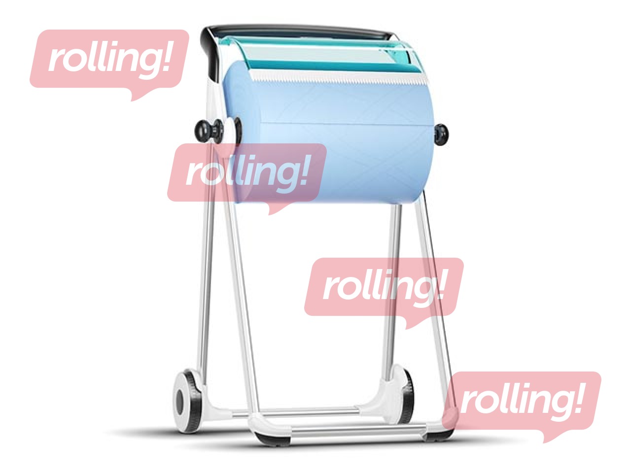 Tööstuspaberi ihoidik Tork W1, põrandaalus, valge/türkiissinine