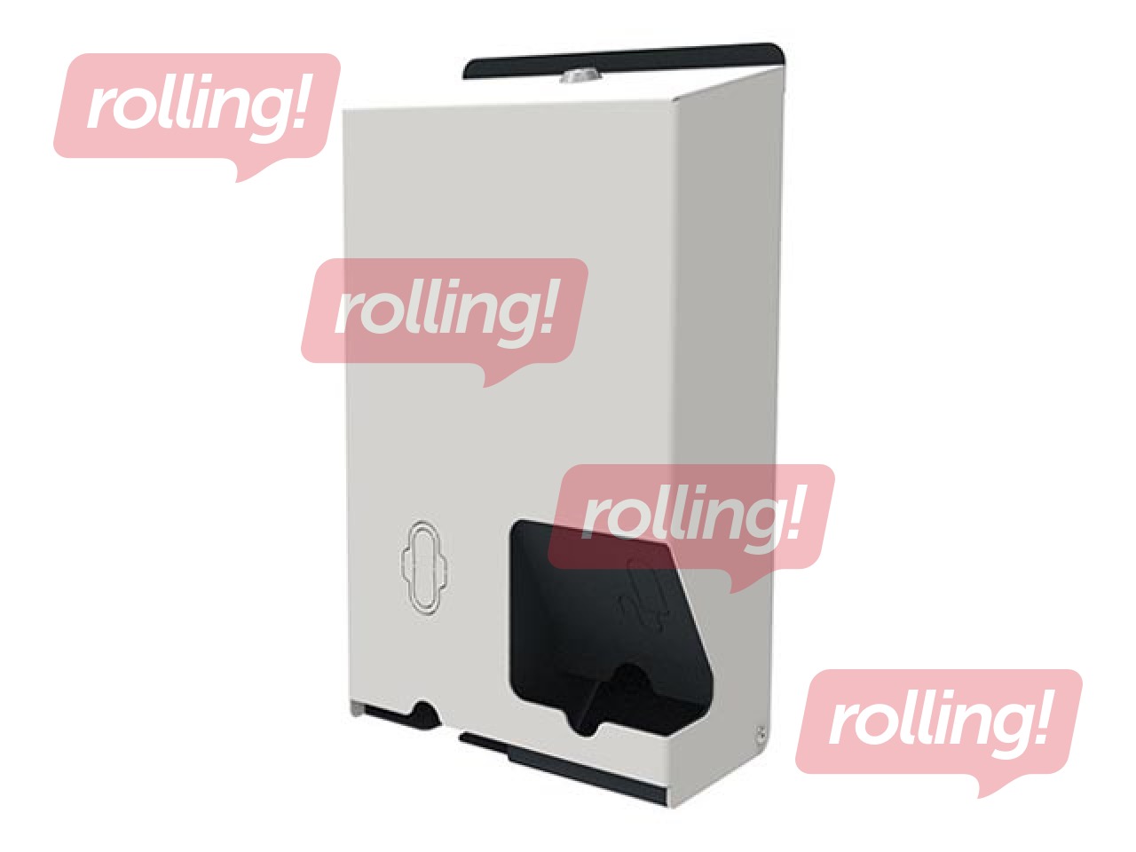 PROMO Hügieenitoodete hoidik, roostevaba teras, 20 x 35 x 9,8 cm, valge