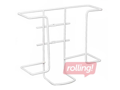 Metal glove holder, wall-mounted, white