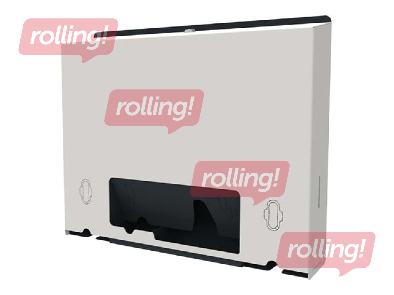 Hügieenitoodete hoidik, roostevaba teras, 48,2 x 40 x 9,8 cm, valge