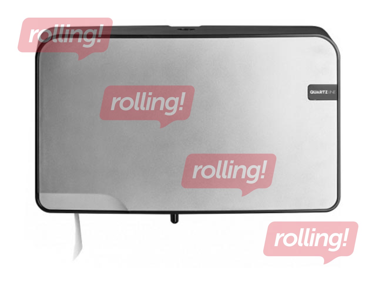 Toilet paper roll holder QuartzLine, plastic, silver