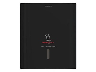 Papīra dvieļu loksnēs turētājs Papernet, H2, Z/W-fold, plastikāta, antibakteriāls, melns