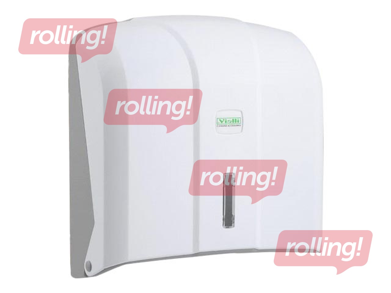 Papīra dvieļu loksnēs turētājs Vialli, Z-fold, H2, balts