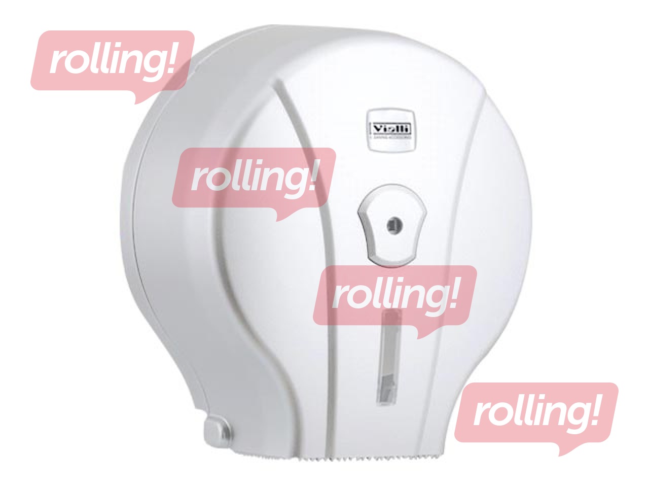 WC-paberi dosaator Vialli T2 Mini Jumbo, hõbedane