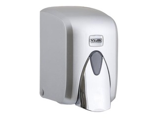 Дозатор для пенящегося мыла Vialli F5, серебро, 500мл