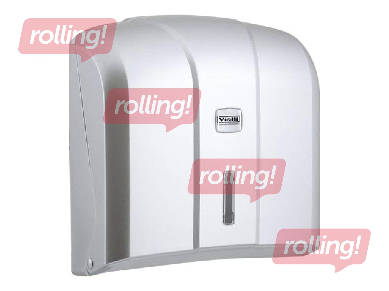 Paper towel sheet holder Vialli V-fold H2, silver