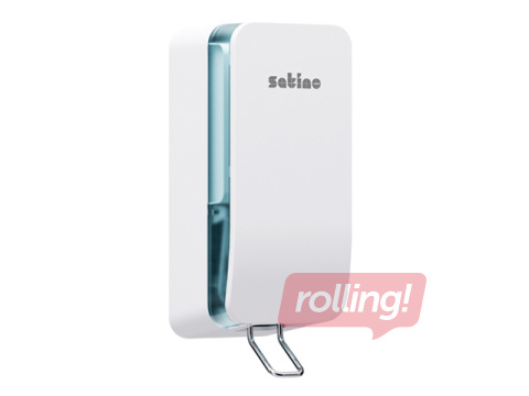 Šķidro un putu ziepju turētājs Satino, balts, 1l