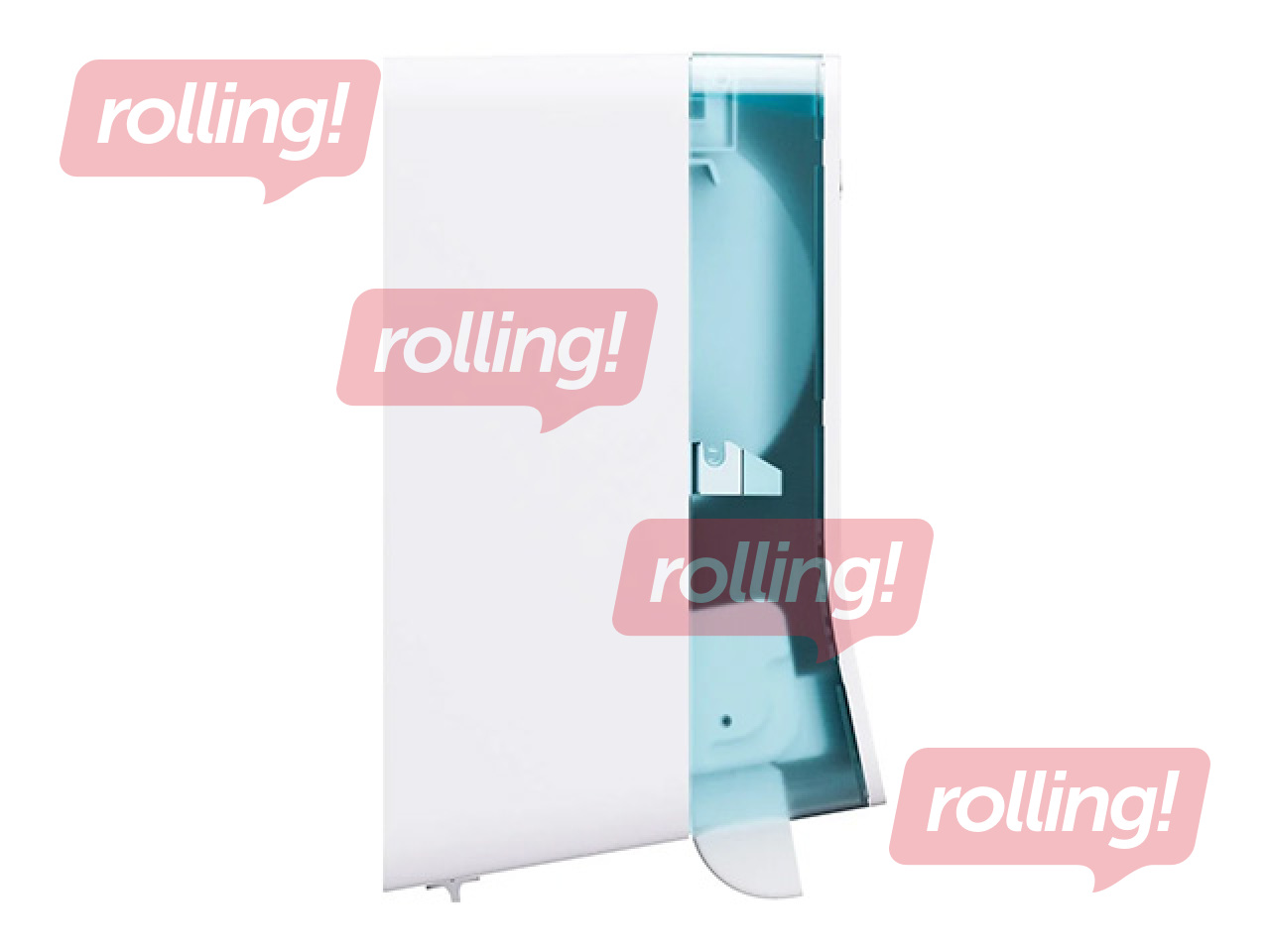 Papīra dvieļu ruļļos turētājs Satino Auto Cut H1, balts