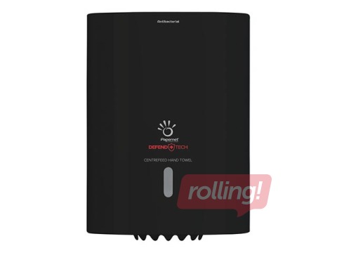 Paper hand towel holder Papernet, for rolls, plastic, antibacterial, black