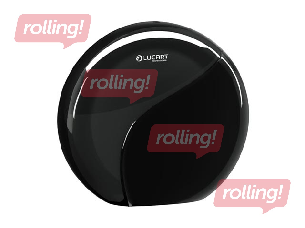 Tualetipaberi hoidja Lucart, Identity, T2, plastik, must