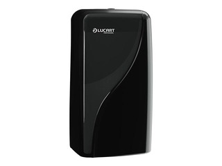 Toilet paper holder Lucart, Identity, T3, for sheets, plastic, black