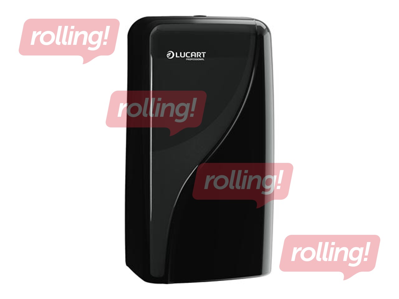 Tualetipaberi hoidja Lucart, Identity, T3, lehtedele, plastik, must