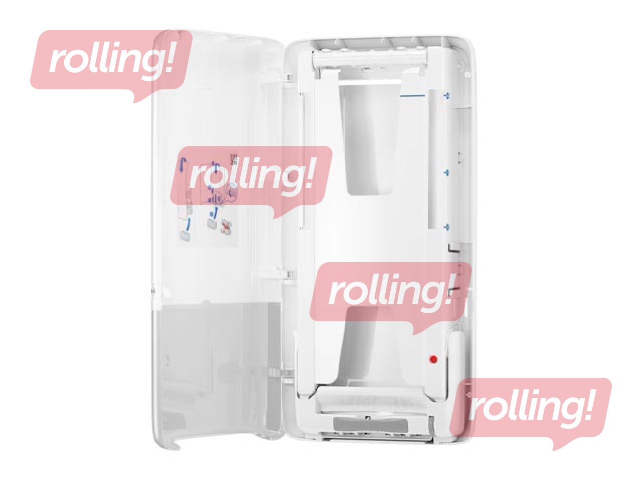 Papīra dvieļu loksnēs turētājs Tork PeakServe Continuous, H5, plastikāta, balts