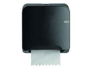 Paper Towel Roll Dispenser QuartzLine Minimatic XL, H1, plastic, black