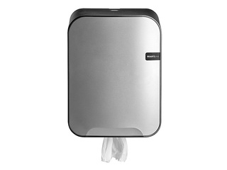 Paberrätikuhoidik QuartzLine Midi, plastist, hõbedane