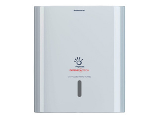Paper towel dispenser Papernet, Defend Tech, plastic, antibacterial, white