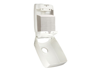 Paberirätikute lehtede hoidik Kimberly-Clark, Aquarius Interleaved, plastist, valge