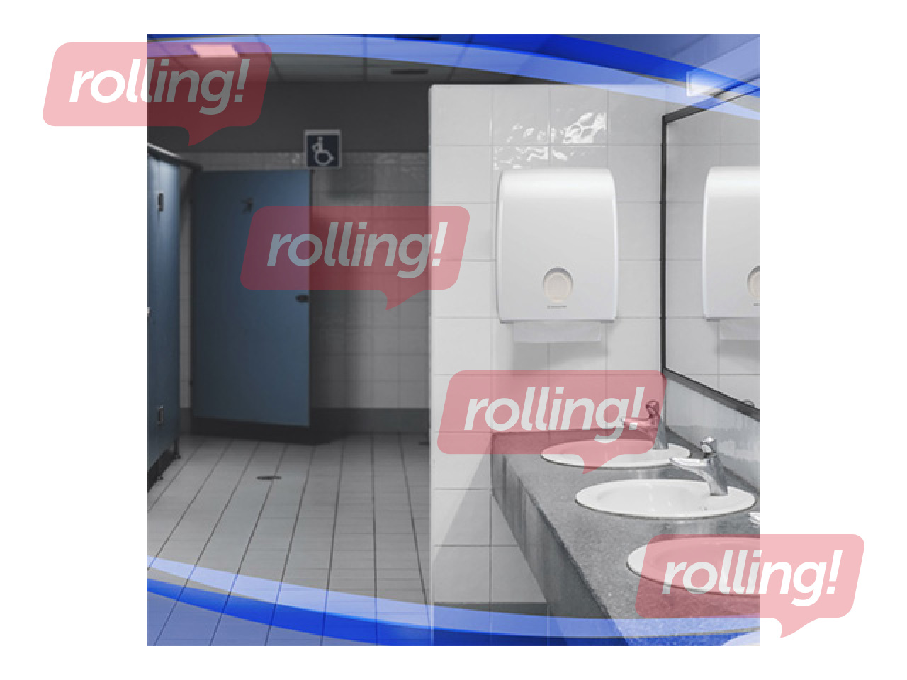 Paberirätikute lehtede hoidik Kimberly-Clark, Aquarius Interleaved, plastist, valge