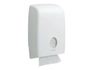 Paper towel dispenser Kimberly-Clark, Aquarius Interleaved, plastic, white