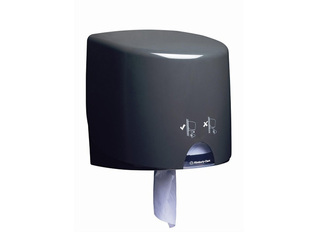 Paper towel roll dispenser Kimberly-Clark, Aquarius, centerfeed, plastic, black