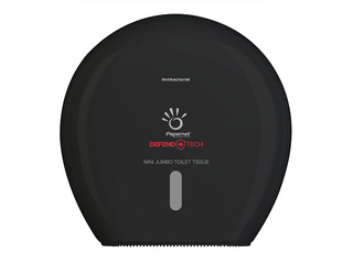 Toilet paper dispenser Papernet, Mini Jumbo, antibacterial, plastic, black