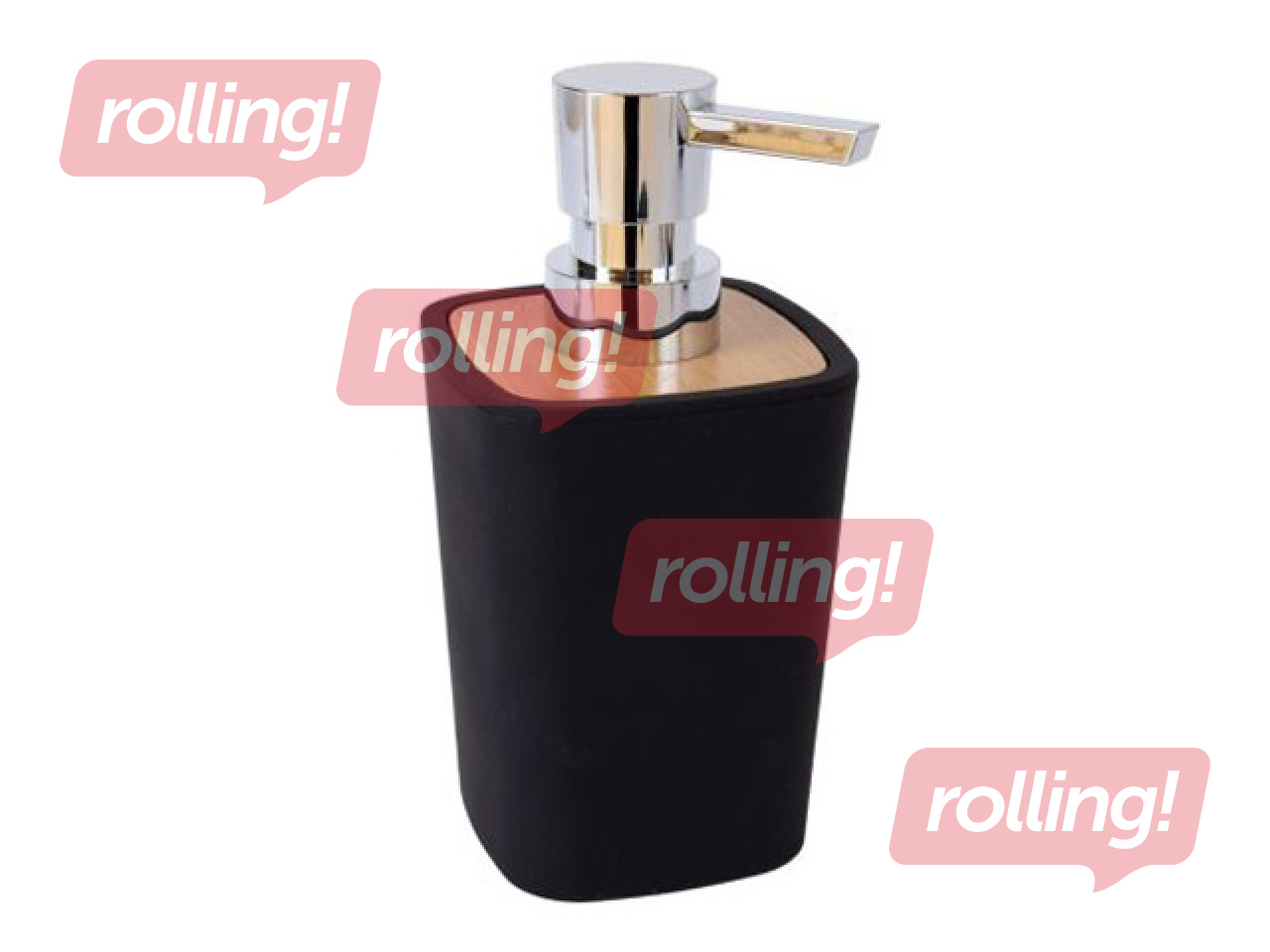 Soap dispenser Davie, black, 350ml