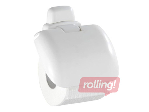 Toilet paper holder, with cover, plastic, 16x16x5cm