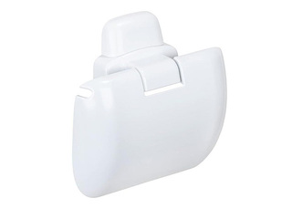 Toilet paper holder, with cover, plastic, 16x16x5cm