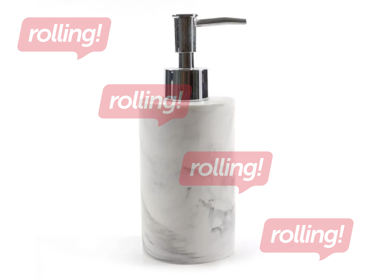 Ziepju dozators Duschy Marble, gaiši pelēks