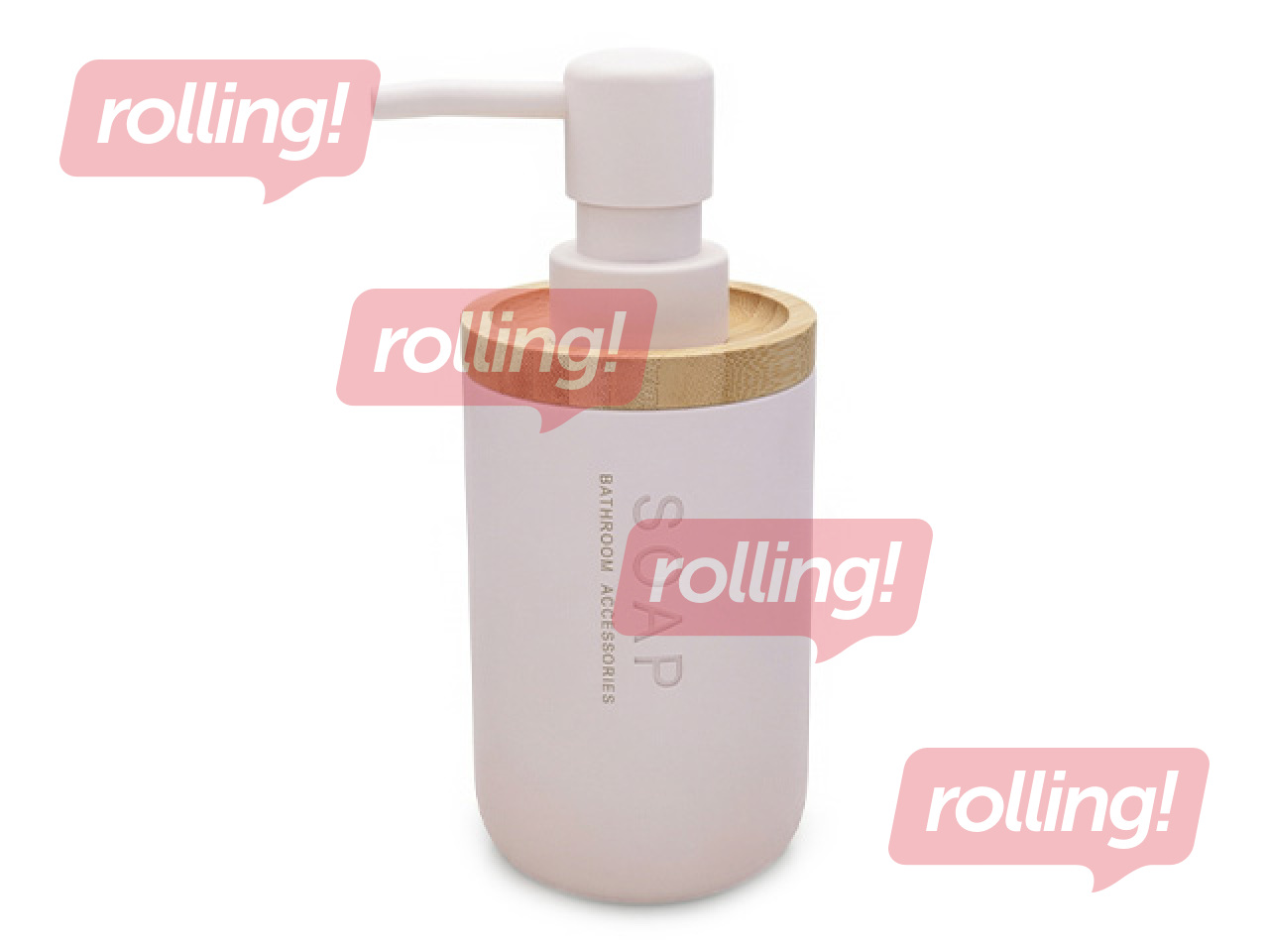 Дозатор для мыла Duschy Nature, розовый