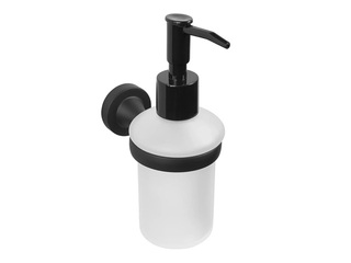 Soap dispenser Carbon, wall-mounted, black